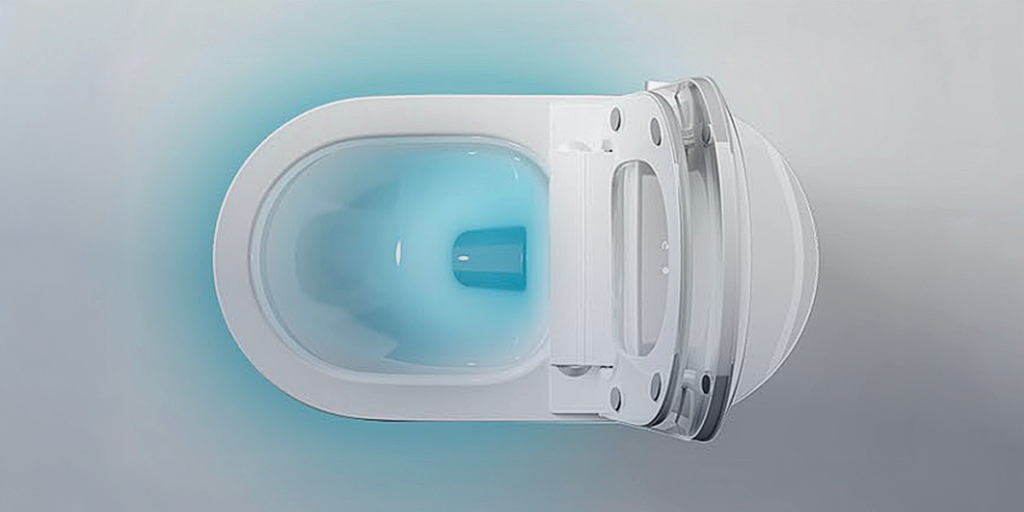 Cuvette éclairée par lumière douce pour usage nocturne