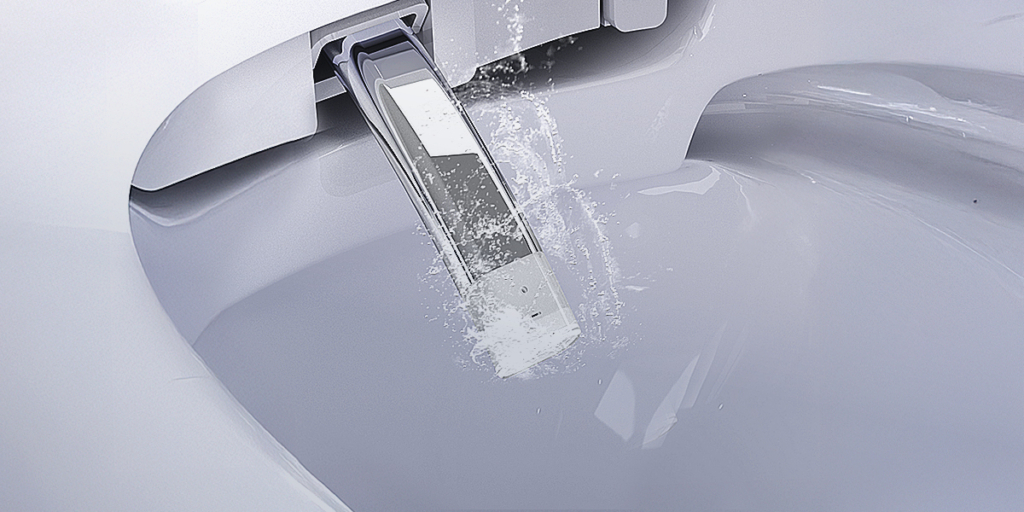 Buse autonettoyante avec jet d’eau sous pression